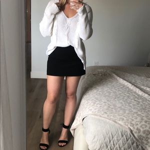 White sweater thick knit